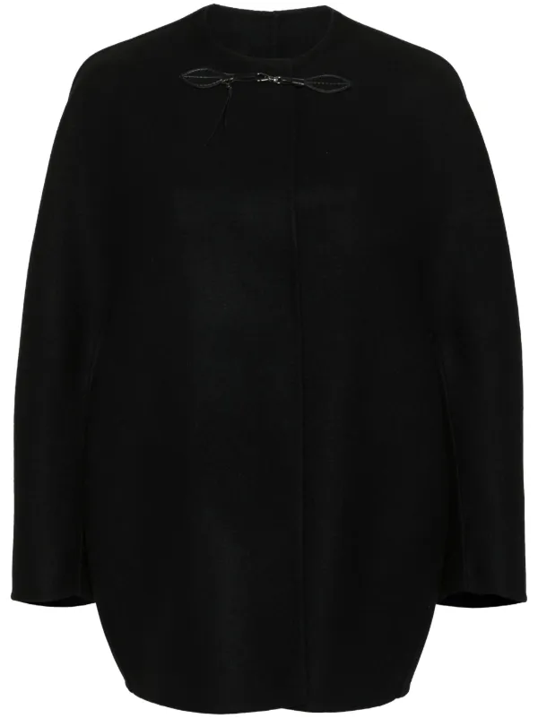 Ermanno Scervino スナップボタン ケープ | ブラック | FARFETCH JP