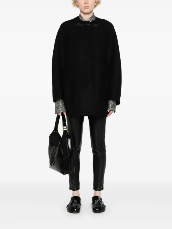 Ermanno Scervino スナップボタン ケープ | ブラック | FARFETCH JP
