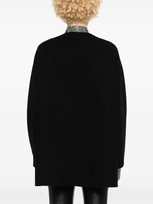 Ermanno Scervino スナップボタン ケープ | ブラック | FARFETCH JP