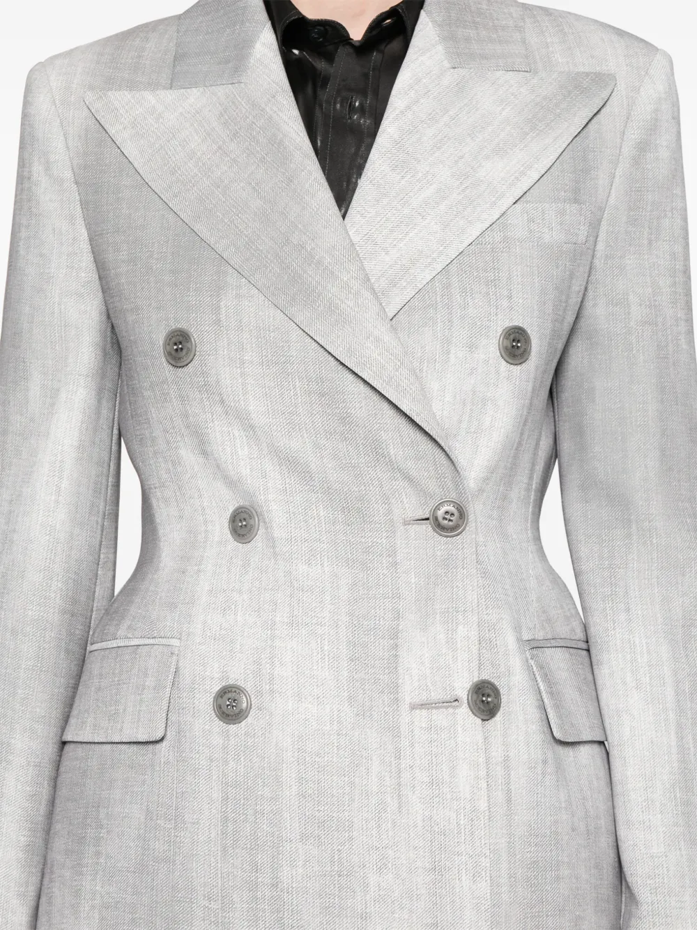 Ermanno Scervino Blazer met gerafelde afwerking Grijs