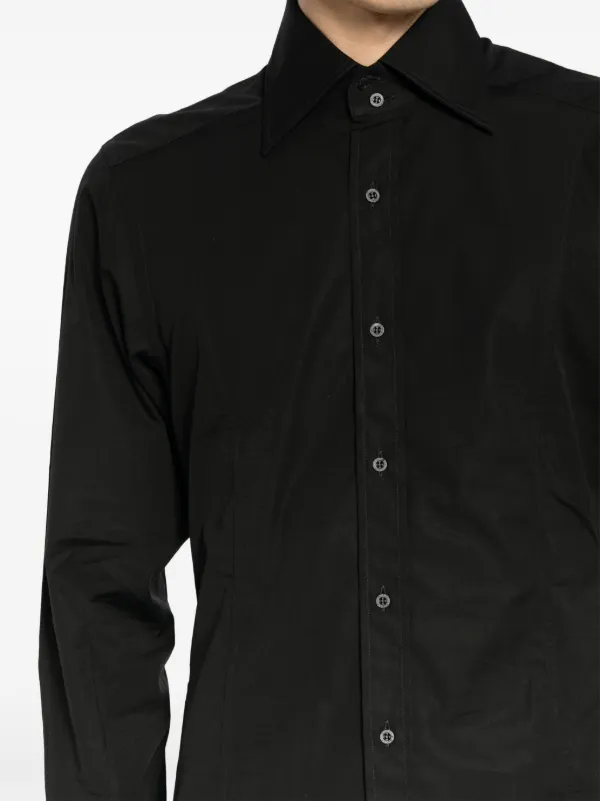 Camisa Manga Larga Gucci Hombre Camisa De Lona Con Diseño De GG