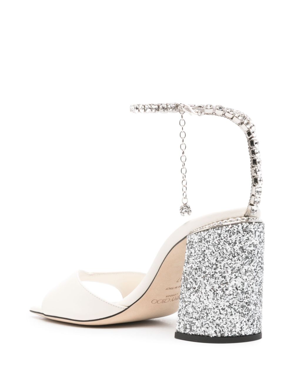 Jimmy Choo Saeda leren sandalen Beige