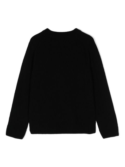 jacquard-logo knitted jumper