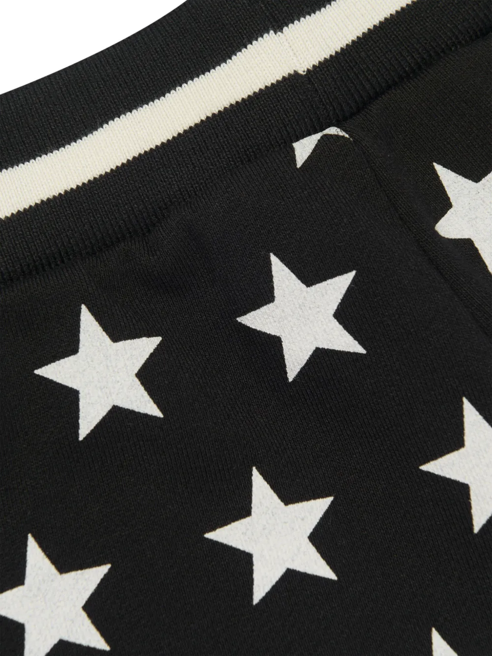 BALMAIN STAR PRINT COTTON SHORTS