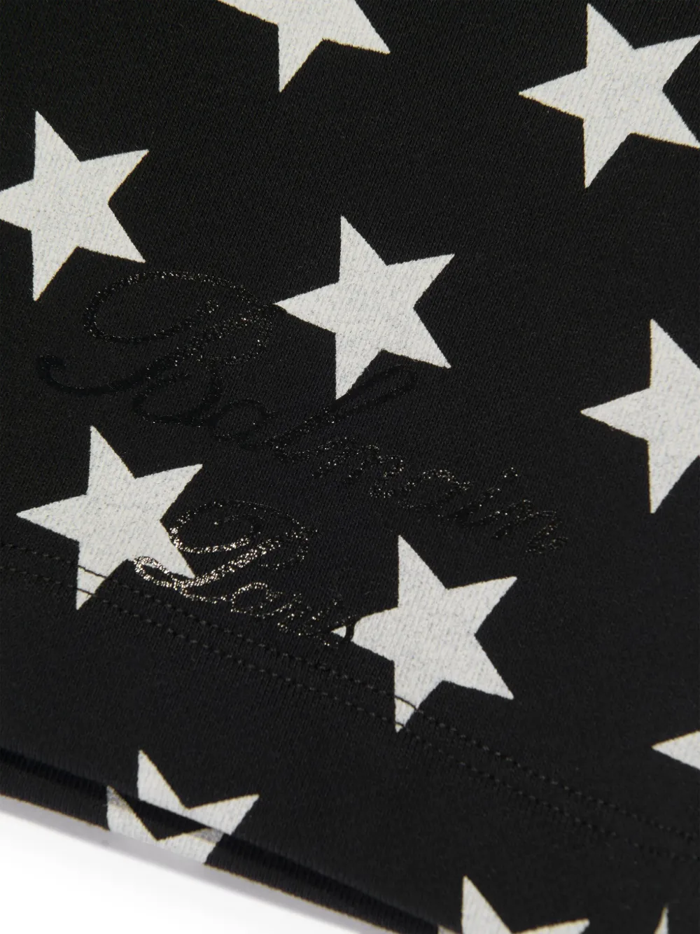 BALMAIN STAR PRINT COTTON SHORTS