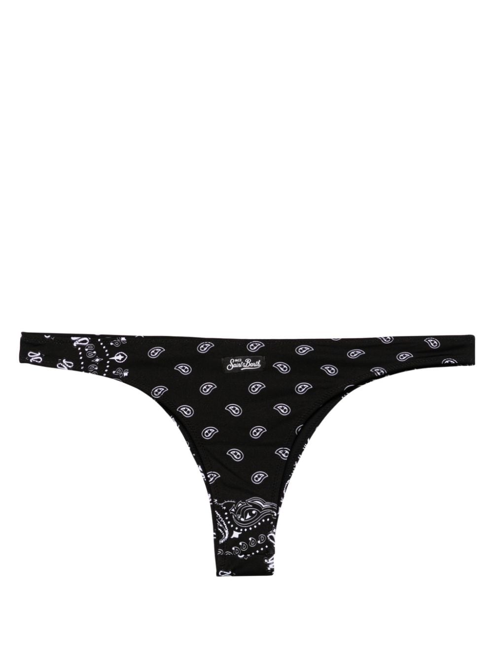 Shop Mc2 Saint Barth Naomi Bikini Bottom In Black