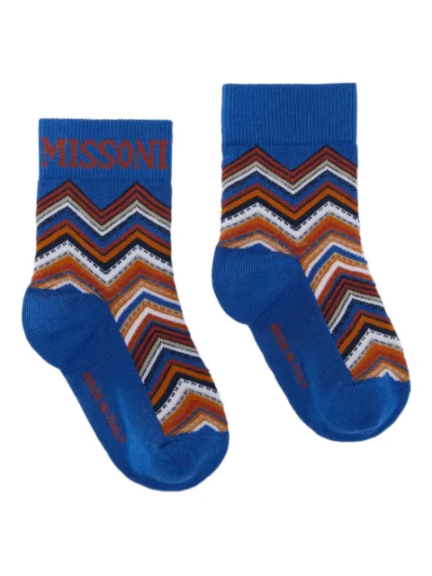Missoni Kids zigzag-pattern socks