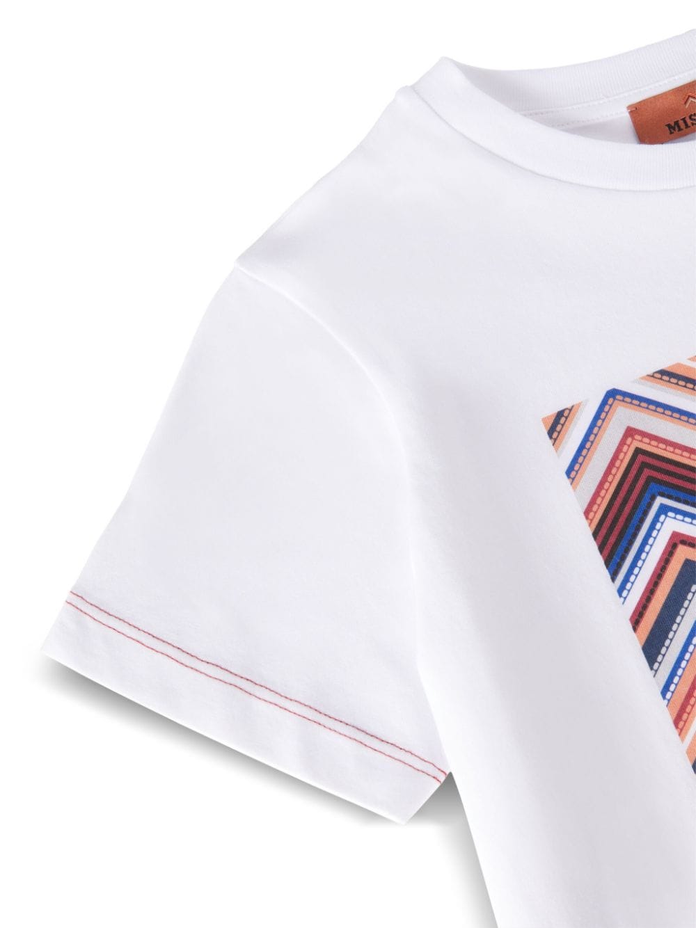 Shop Missoni Logo Zigzag-print T-shirt In White