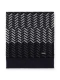 Missoni Kids zigzag virgin wool scarf - Black