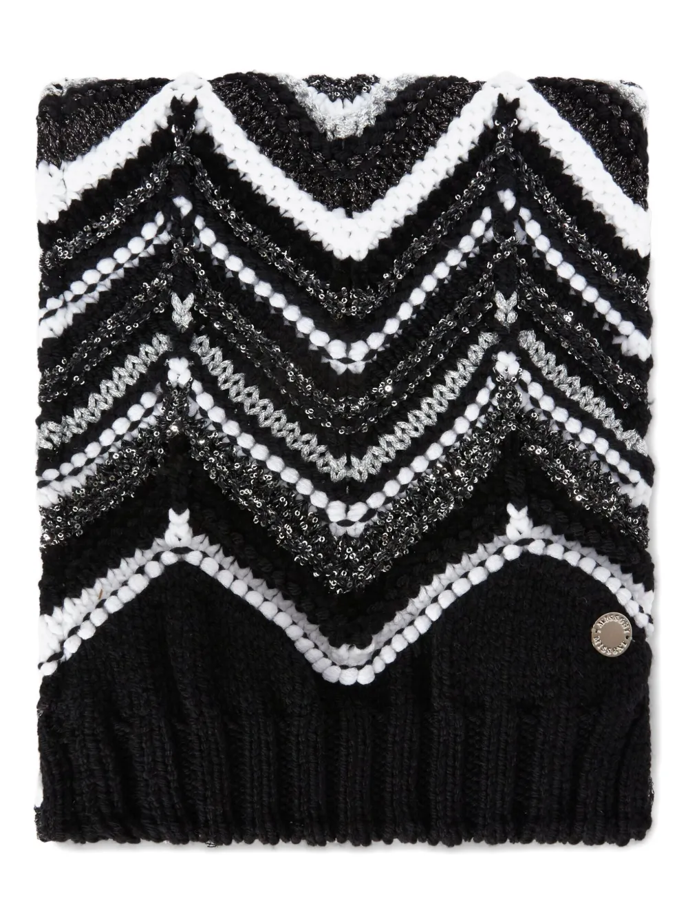 Missoni Kids Sjaal verfraaid met pailletten en zigzag patroon Zwart