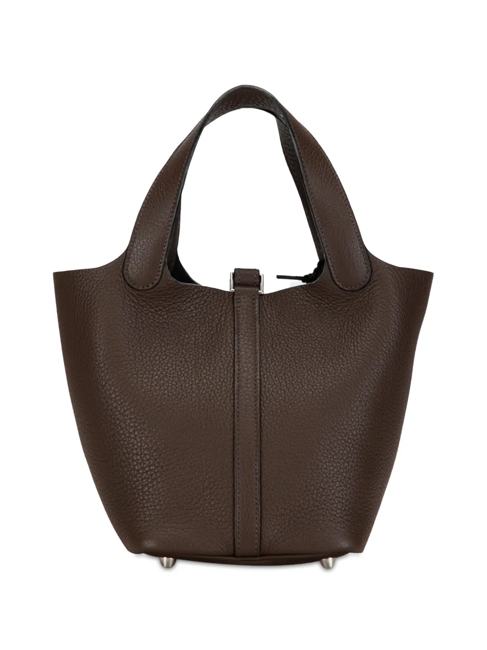 Hermès Pre-Owned 2007 Clemence Picotin Lock 18 handtas - Bruin