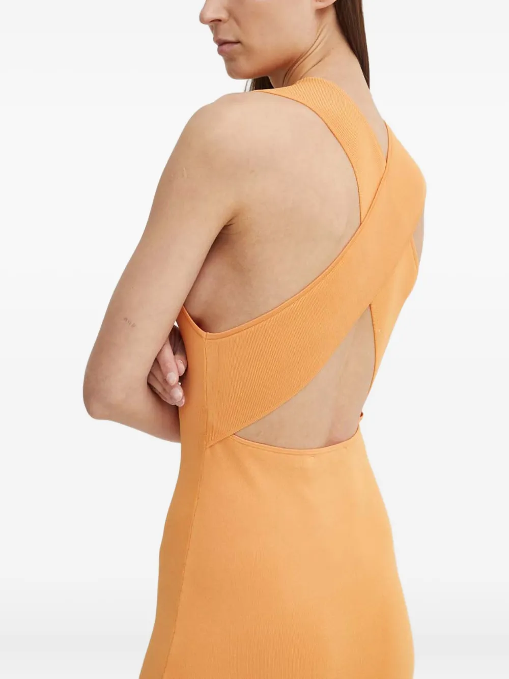 Gestuz Marielgz Side-split Maxi Dress In Orange