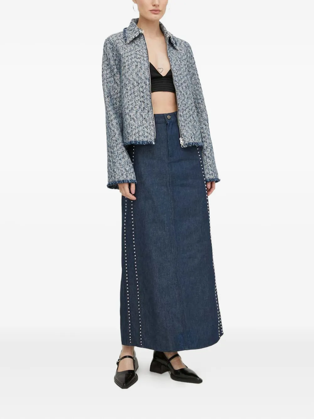 Gestuz RockieGZ studded maxi skirt | Straight Skirts | Image 2
