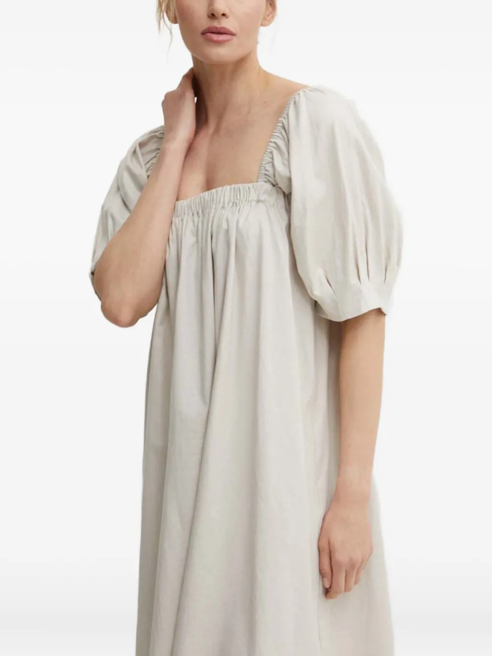 Gestuz LizaGZ mini-jurk met pofmouwen Beige