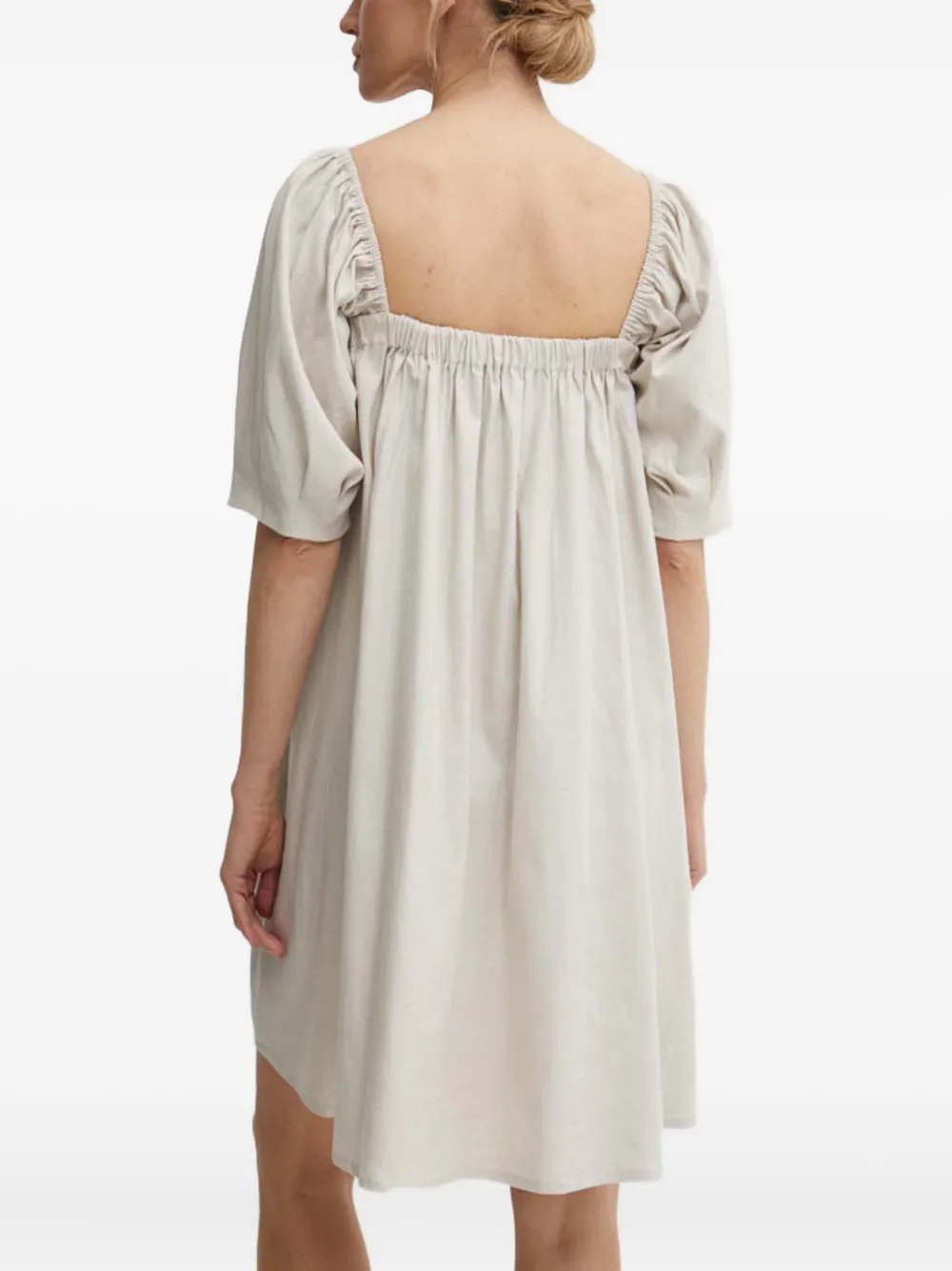 Gestuz LizaGZ mini-jurk met pofmouwen Beige