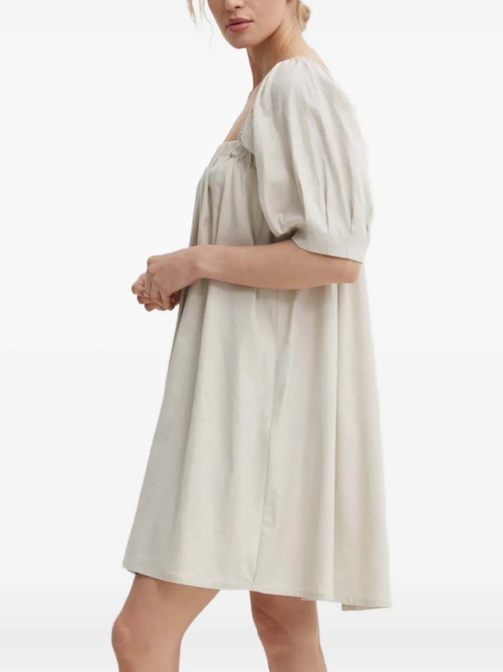 Gestuz LizaGZ mini-jurk met pofmouwen Beige