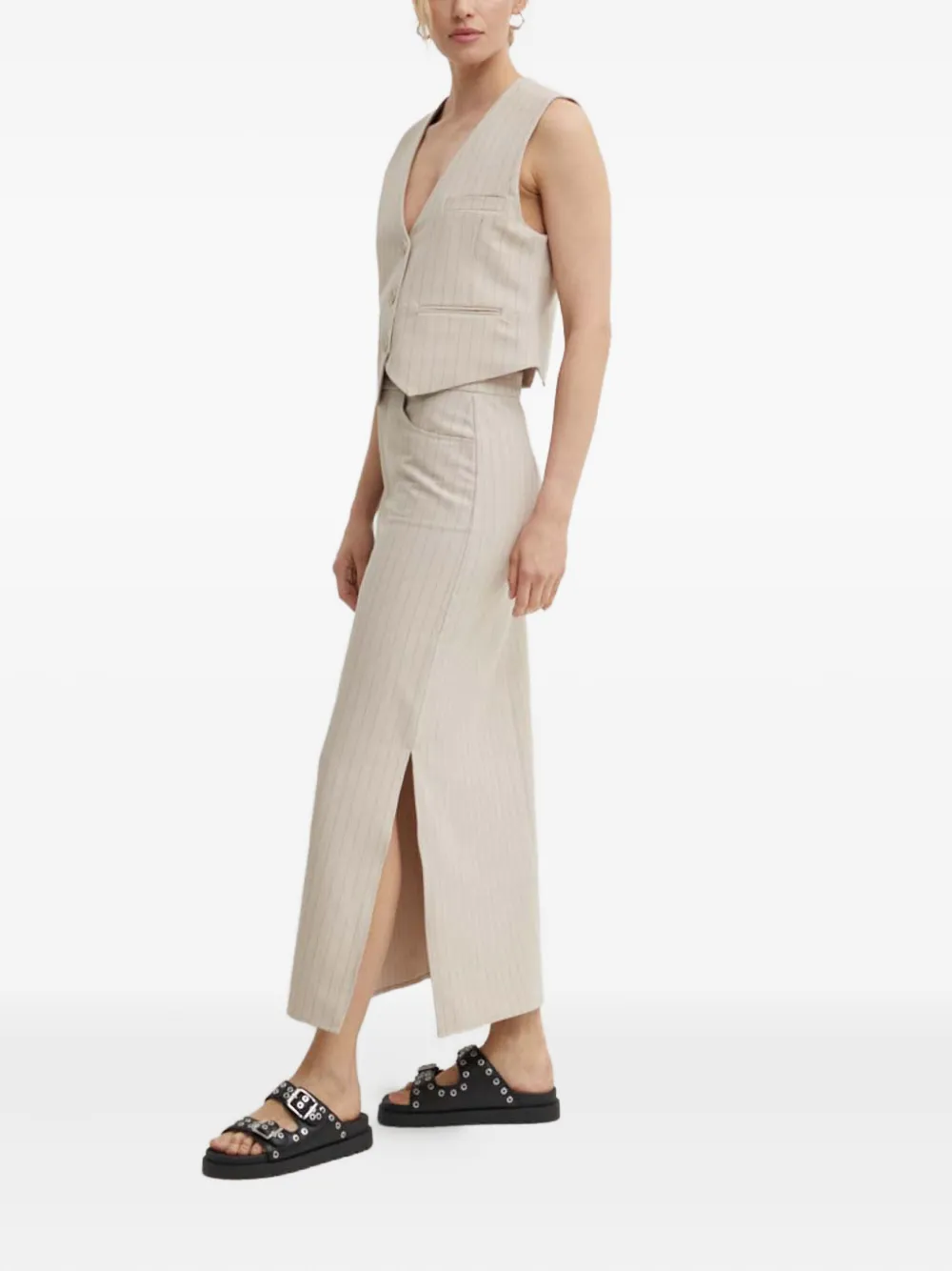Gestuz JoelleGZ pinstripe midi skirt | Straight Skirts | Image 2