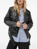 Gestuz MadiGZ leather jacket - Black