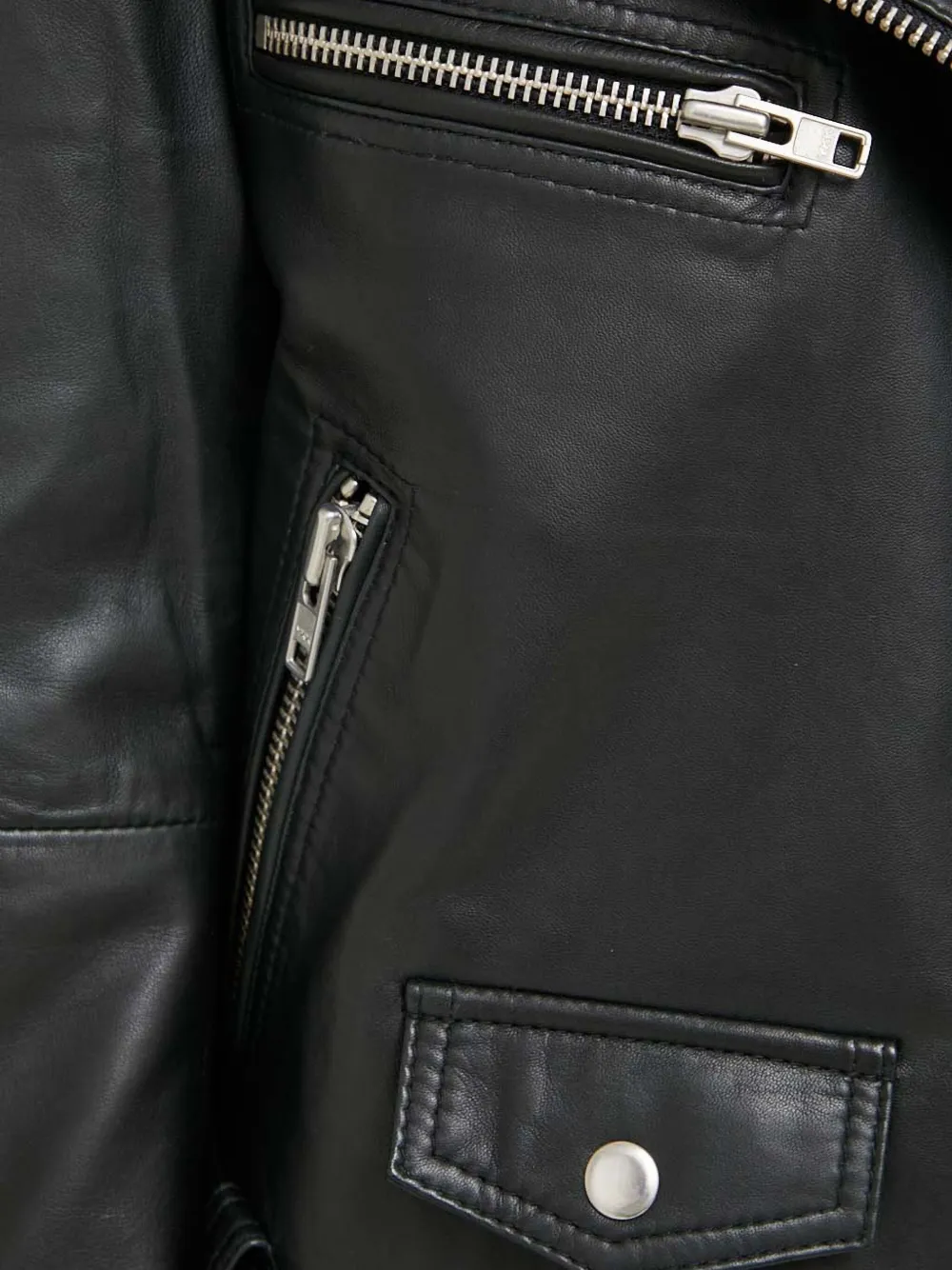 Gestuz MadiGZ leren jack Zwart