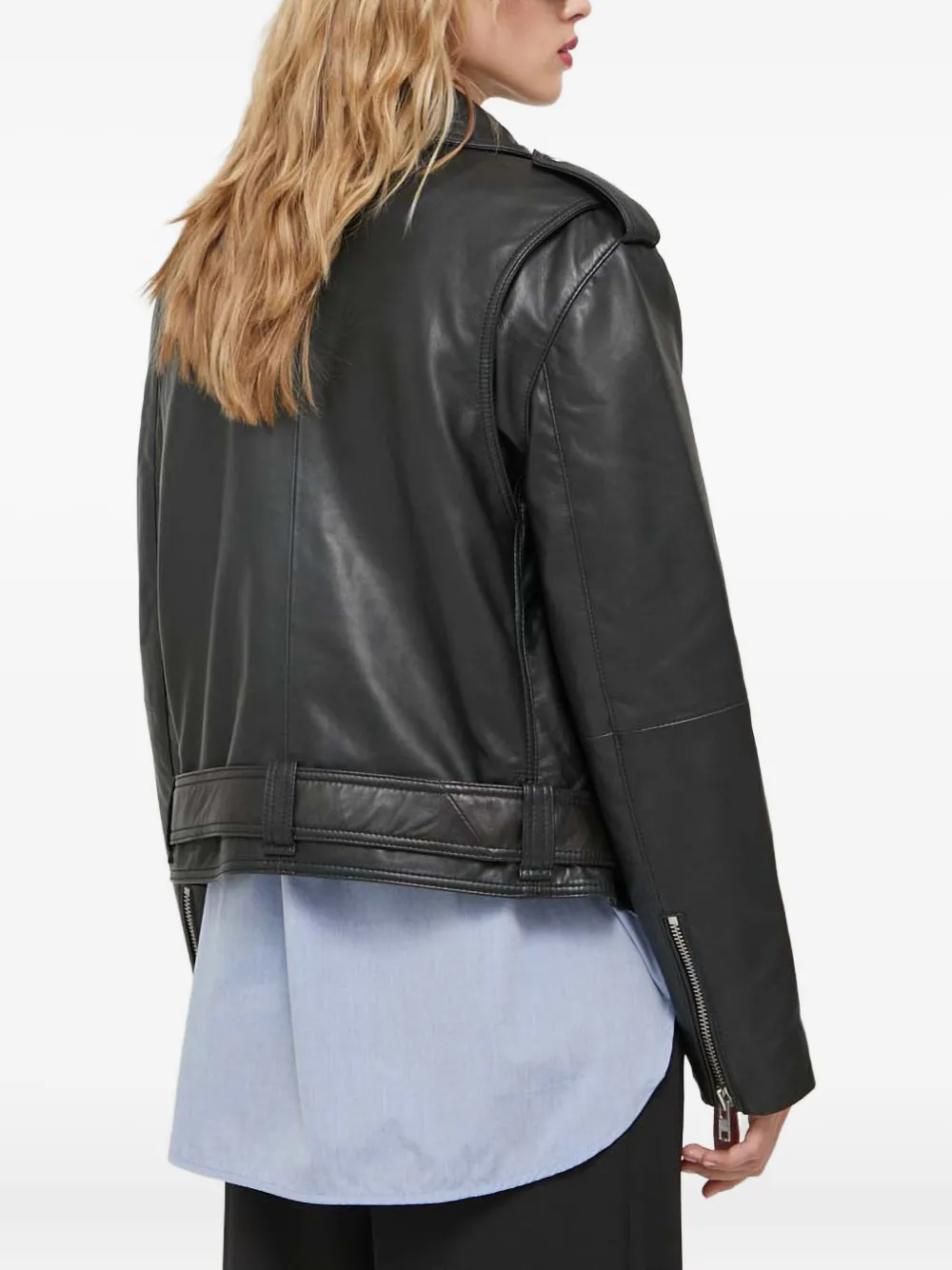 Gestuz MadiGZ leren jack Zwart