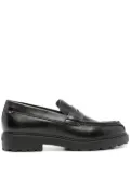 Bally logo-debossed leather loafers - Black