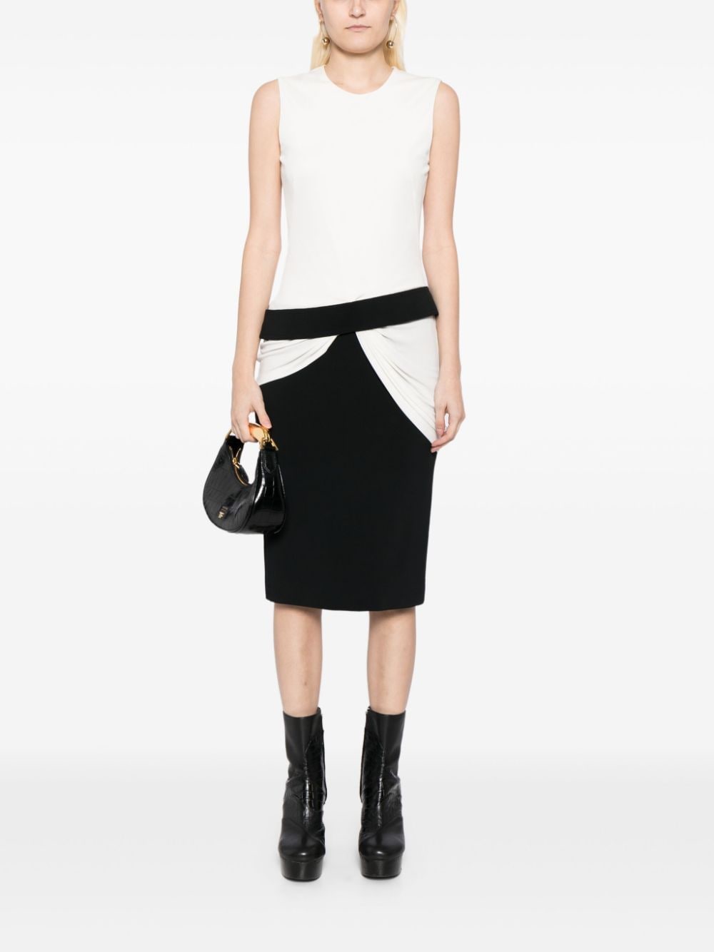 Alexander McQueen Jurk met ronde hals - Zwart