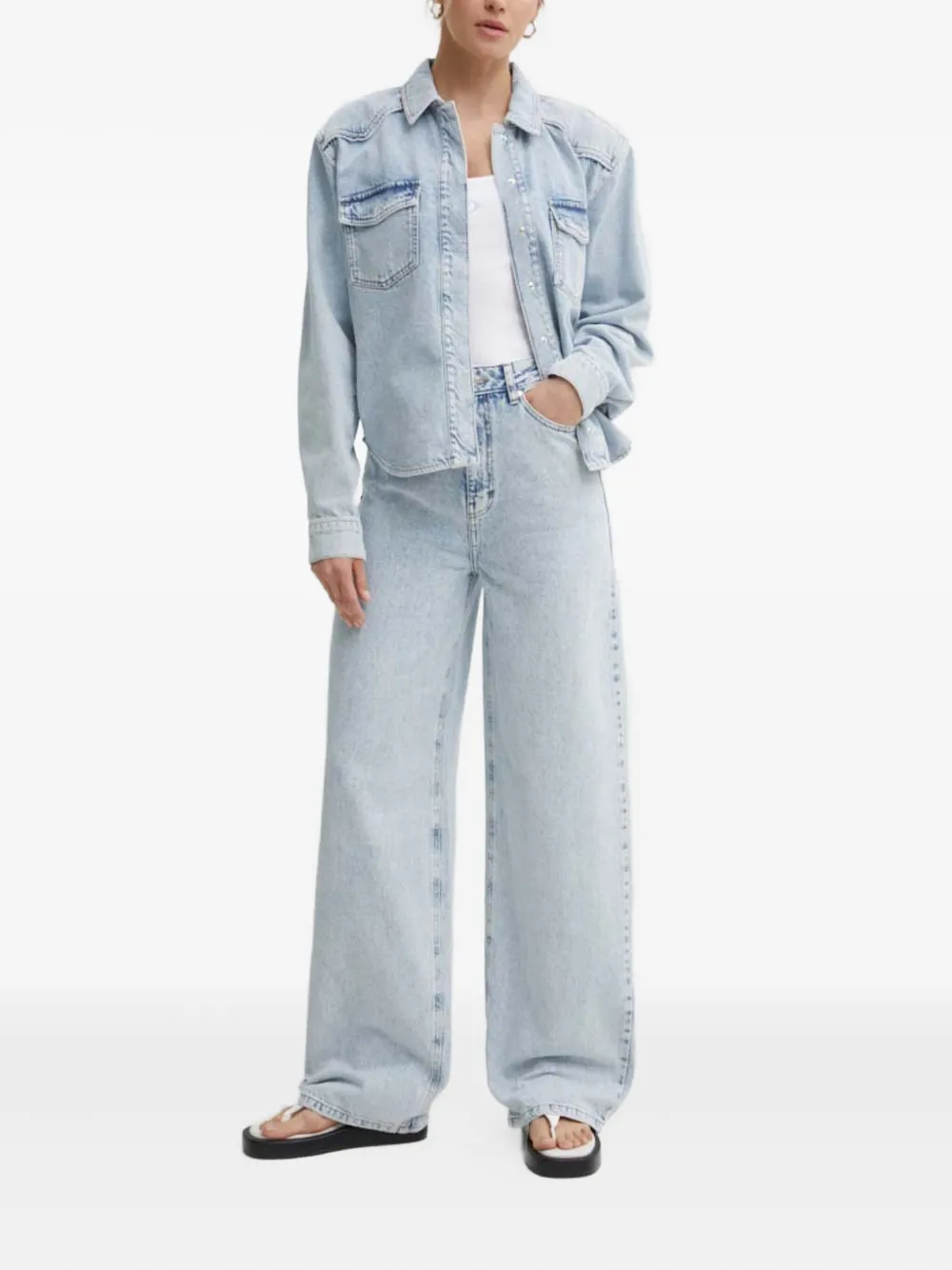 Gestuz KailyGZ denim shirt - Blauw