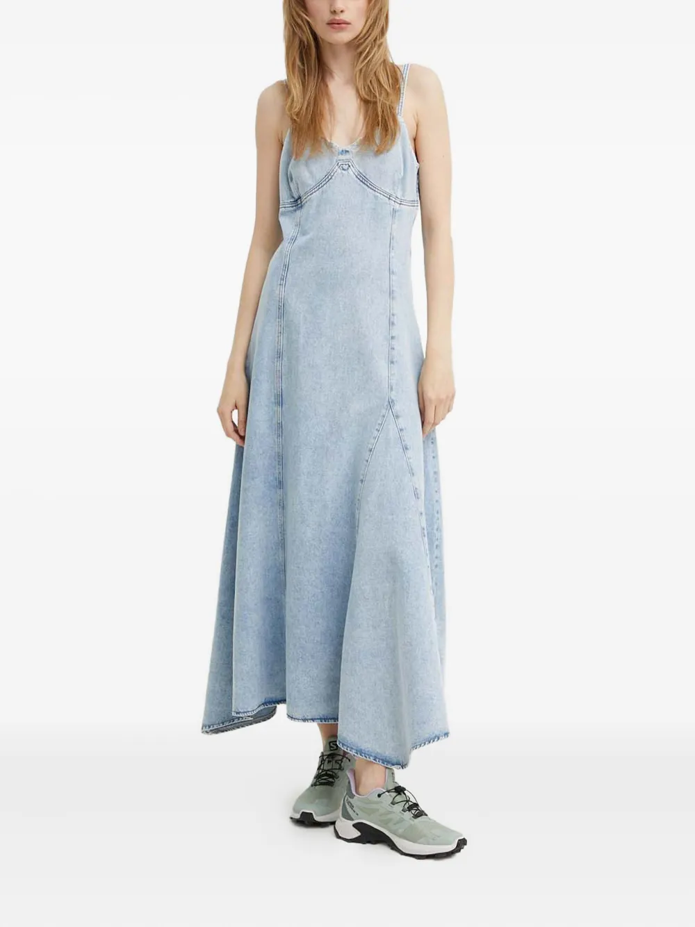 Gestuz KailaGZ V-neck midi dress | Blue | Image 1