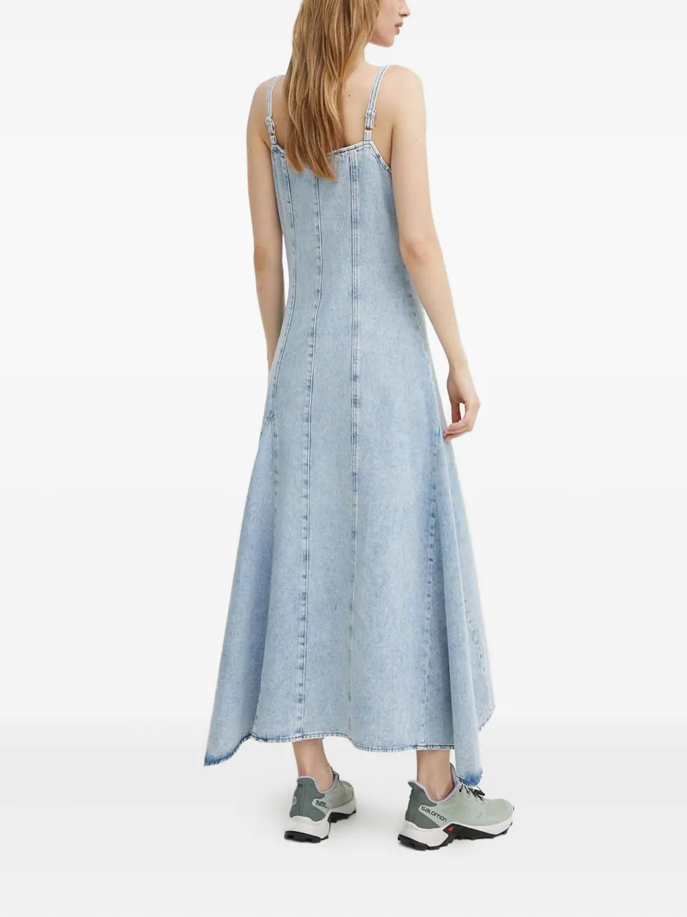 Gestuz KailaGZ midi-jurk met V-hals Blauw