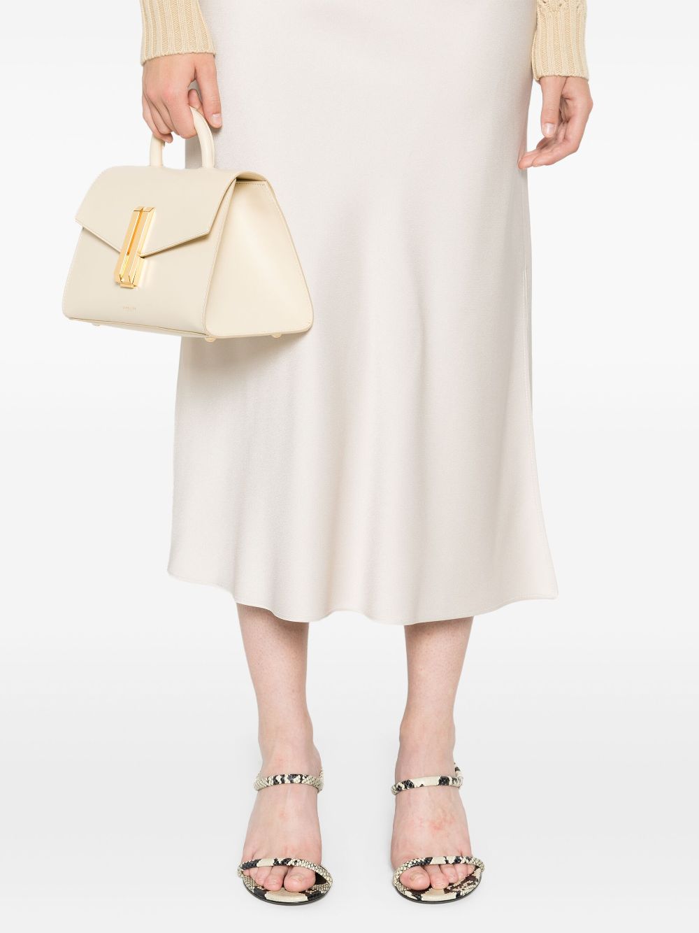 Brunello Cucinelli high-waist satin midi skirt Women