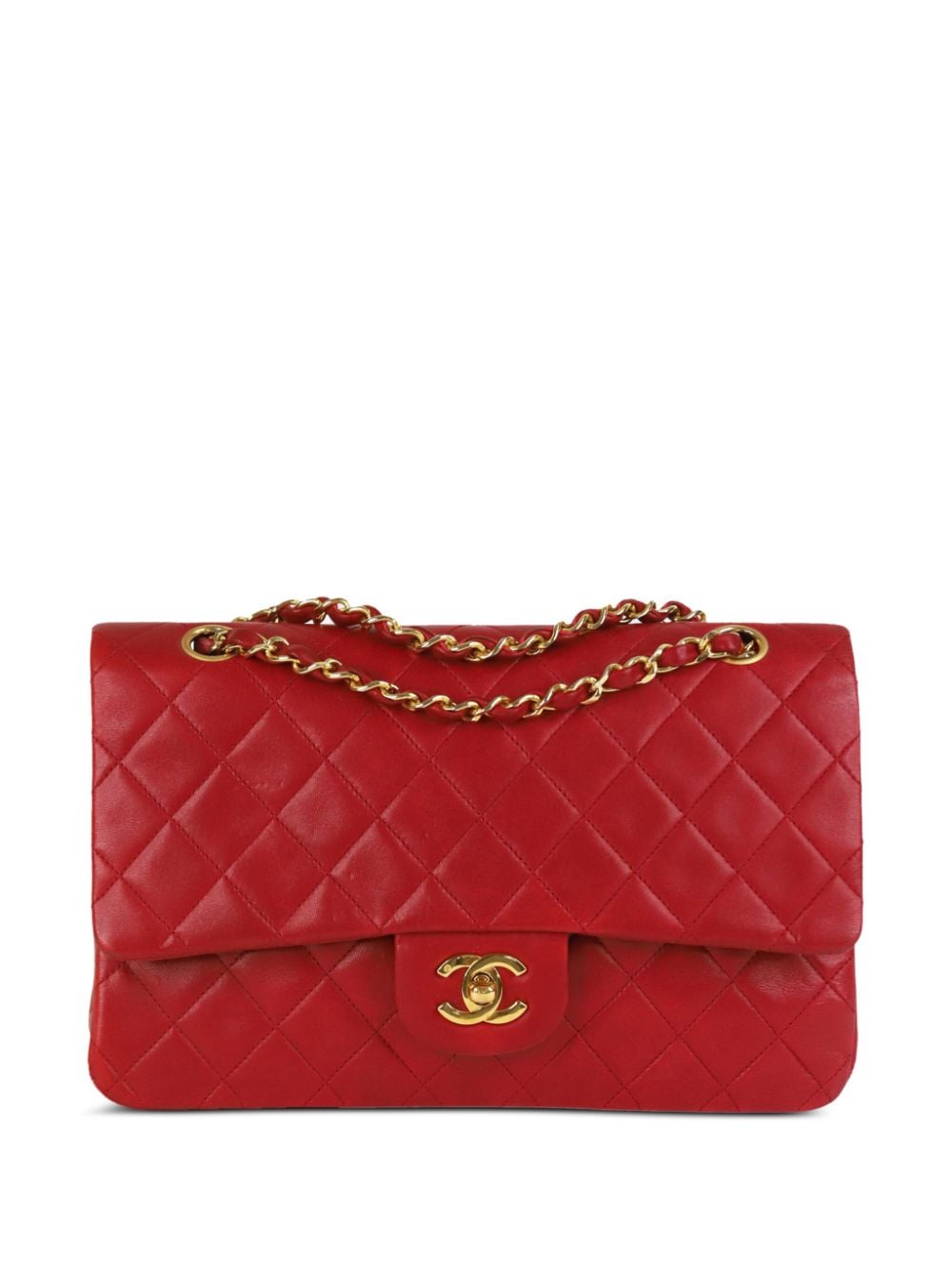 CHANEL Pre-Owned 1989-1991 Classic double flap shoulder bag - Rosso