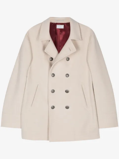 Brunello Cucinelli кашемировый двубортный пиджак