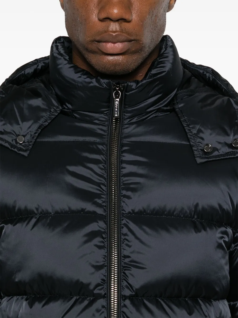 Moorer Brett-Sh donsjack met capuchon Blauw