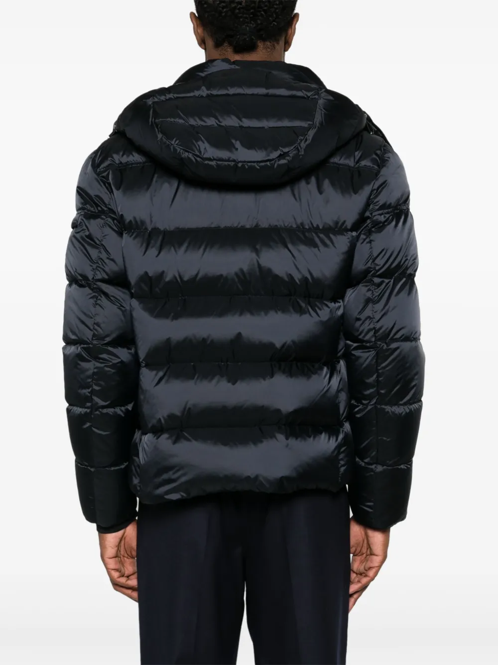 Moorer Brett-Sh donsjack met capuchon Blauw