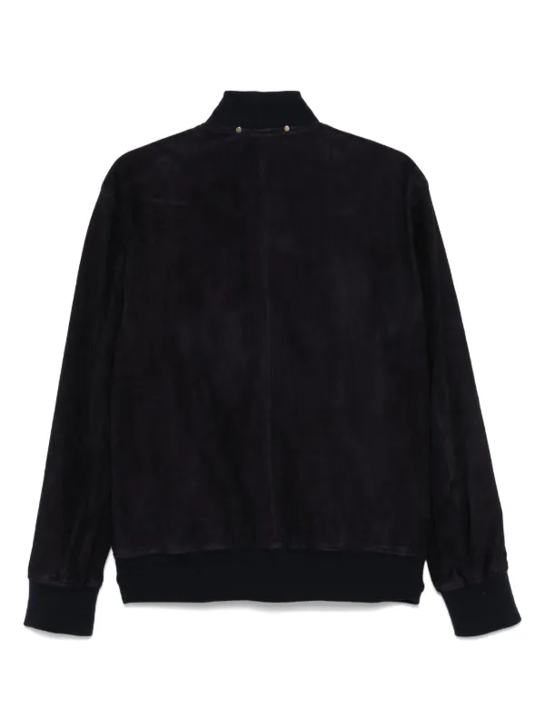 Paul Smith スエード ボンバージャケット | ブルー | FARFETCH JP