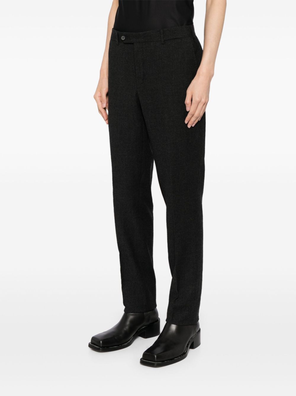 Lanvin pressed-crease wool tailored trousers Men