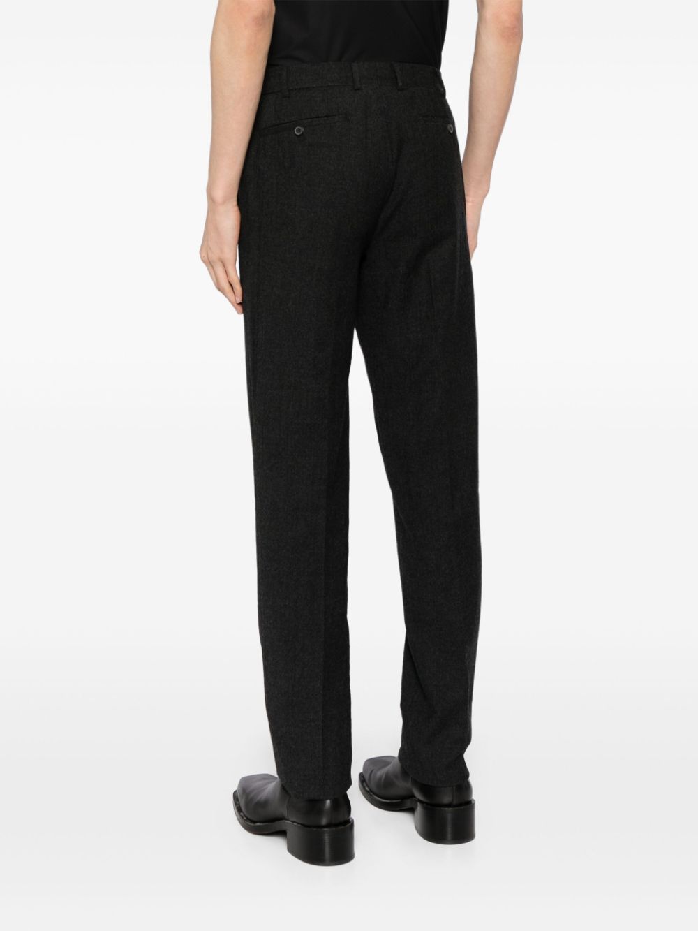 Lanvin pressed-crease wool tailored trousers Men