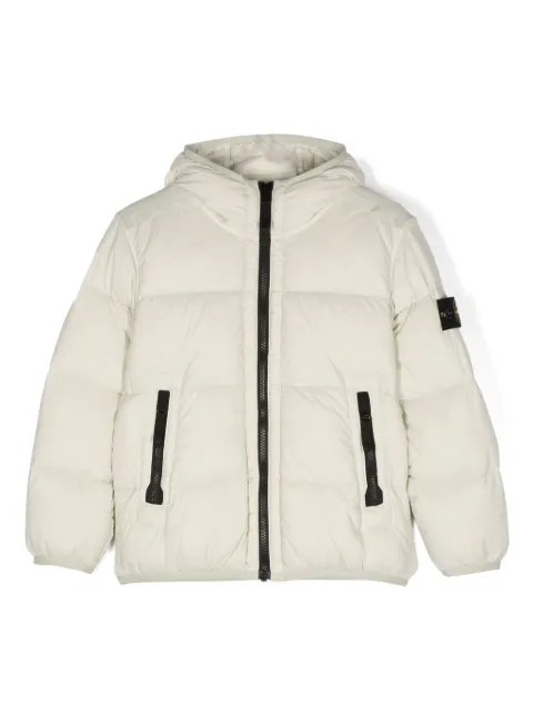 Stone Island Junior Compass-badge padded jacket