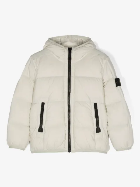 Stone Island Junior Compass-badge padded jacket