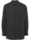 Ziggy Chen long-sleeve jetted-pocket shirt - Grey