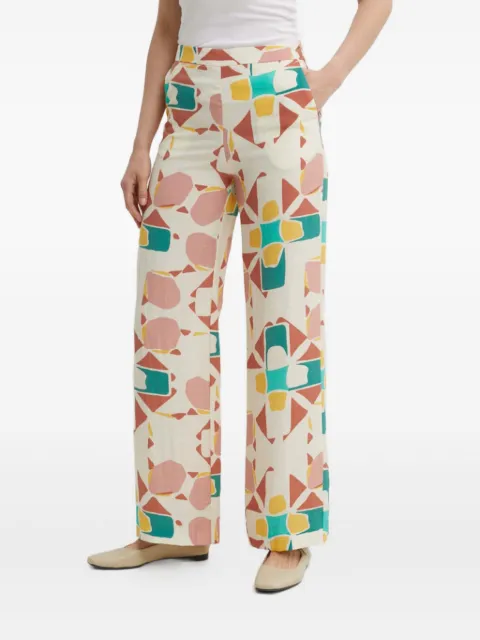 Ba&Sh geometric-print straight trousers