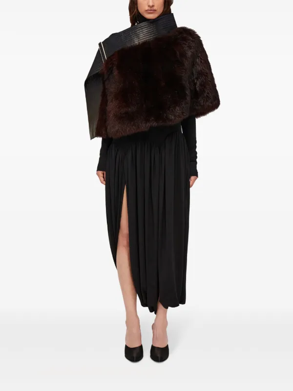 ★FERRAGAMO CAPE Geometrical renaissance print reversible cape - Women