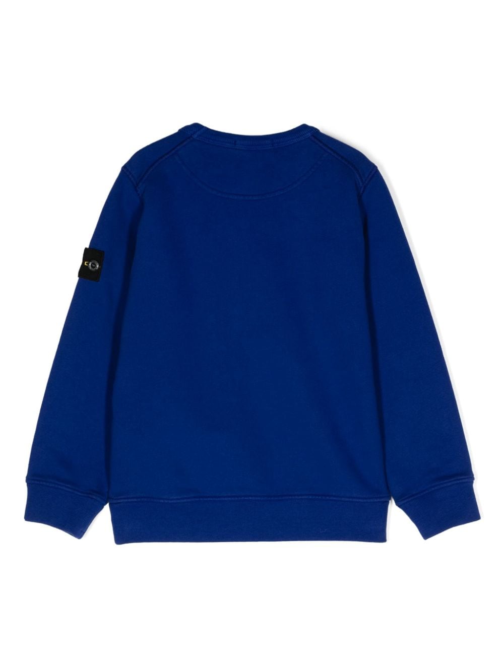 Stone Island Junior Katoenen sweater met Compass-logopatch - Blauw