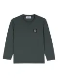 Stone Island Junior Compass-patch cotton T-shirt - Green