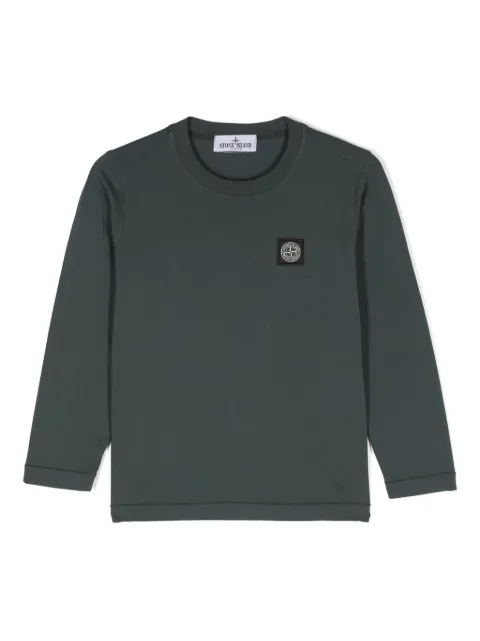 Stone Island Junior Compass-patch cotton T-shirt