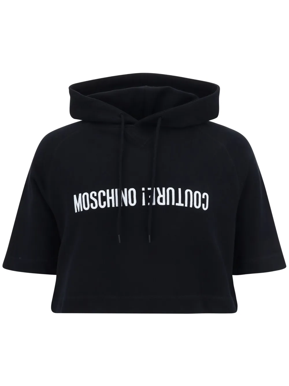 Moschino Hoodie met logoprint Zwart