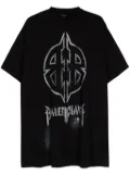 Balenciaga Metal BB Stencil cotton T-shirt - Black