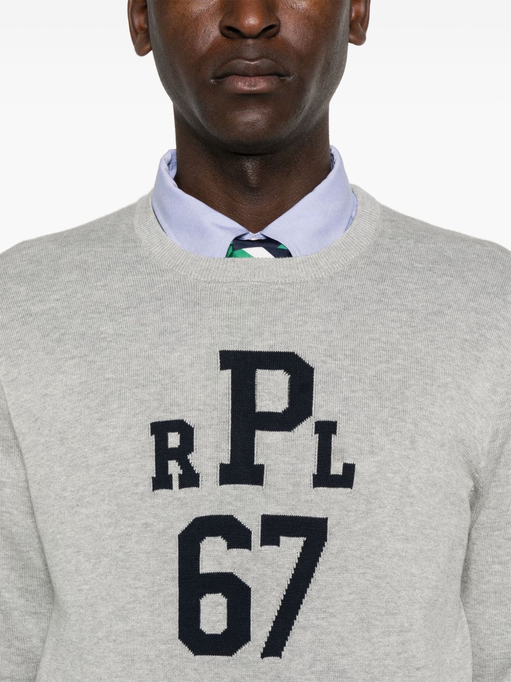 Polo Ralph Lauren logo-jacquard cotton jumper Men