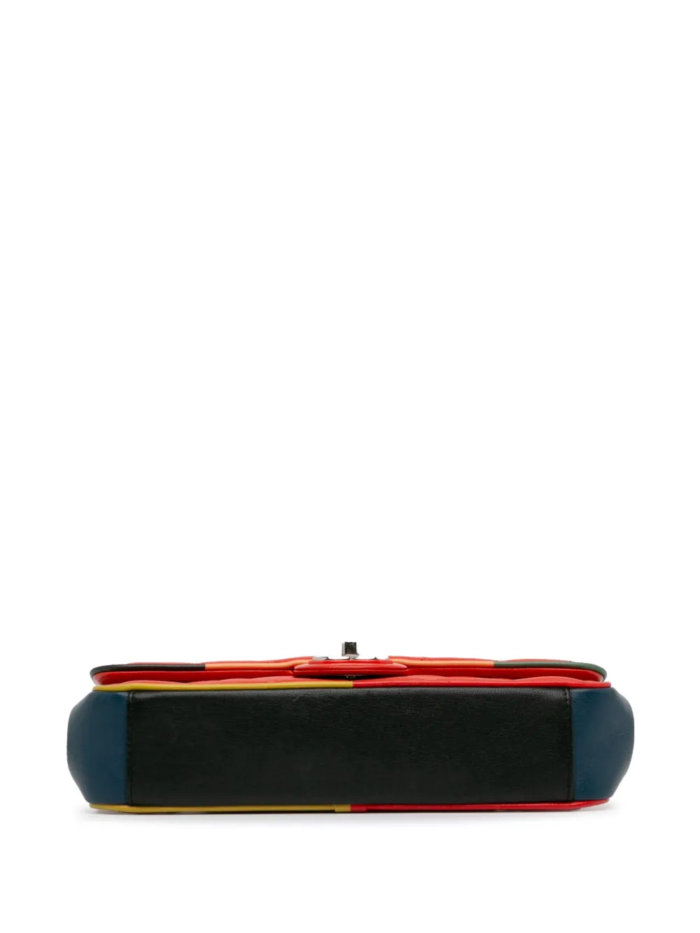 Pre-owned Chanel 2016-2017 Medium Lambskin Cuba Color Flap Crossbody Bag In Red