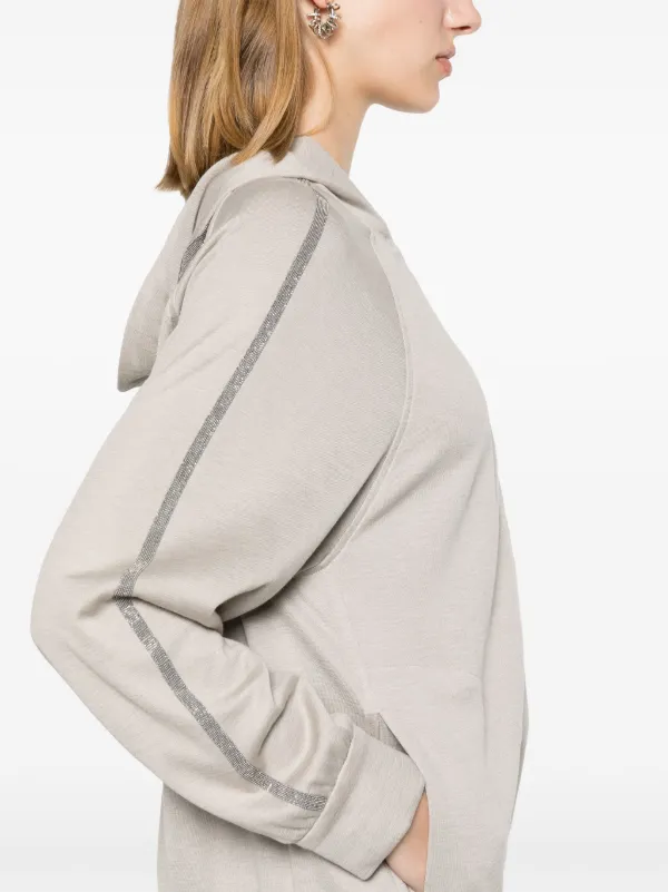 VIP【関税送料無料】希少 BRUNELLO CUCINELLI GREY SWEATSHIRT Double cloth sweatshirt for Man in Pearl Grey | Brunello